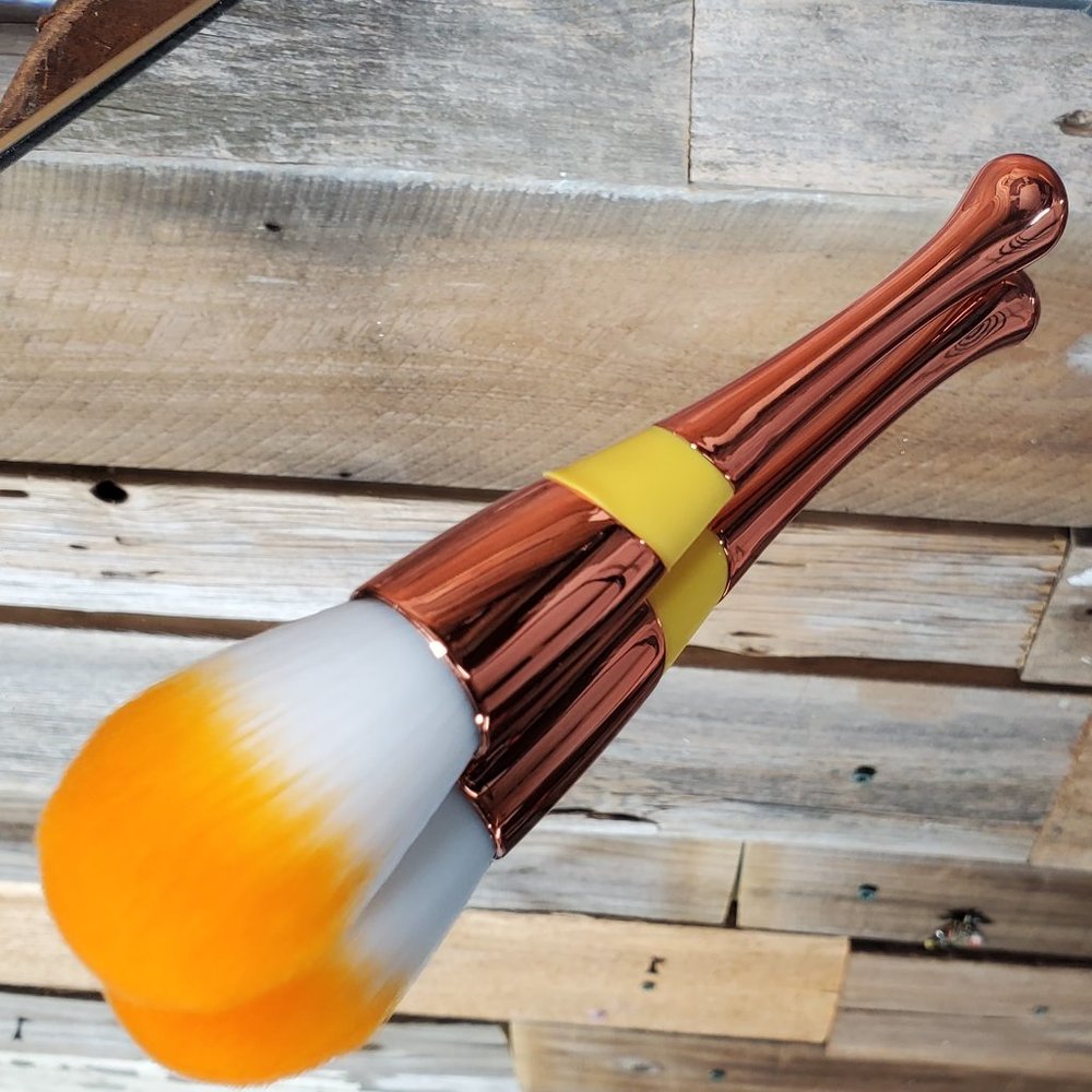 Large Professional Powder Brush -  Copper/Yellow/Orange